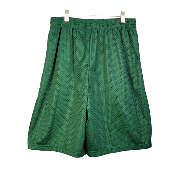 A4 Zephyr No-Snag A4 Technical Fabric Vintage Y2K Green Mesh Activewear Shorts L - Picture 2 of 12